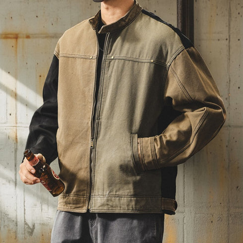 Color Block Work Jacket P1830